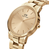 Orologio Daniel Wellington Donna Iconic Link in Acciaio placcato oro giallo DW00100403 - DW00100403